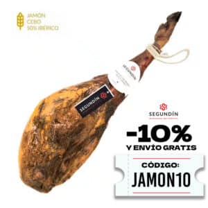 Jamón de Cebo Ibérico 50% raza Ibérica Segundín