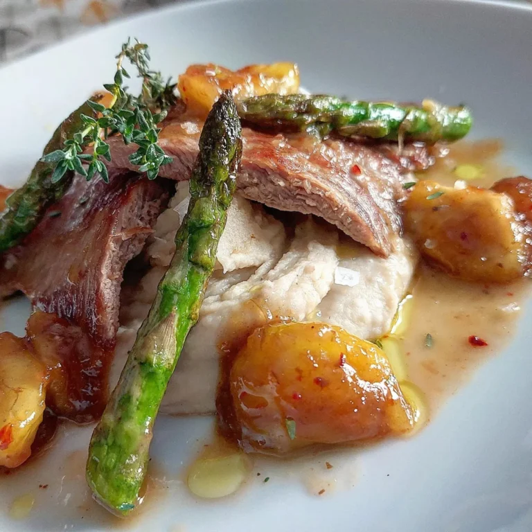 Presa Ibérica con Crema de Castañas