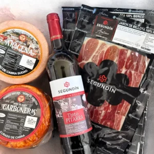 pack gourmet 1 segundin- loncheados, queso y vino