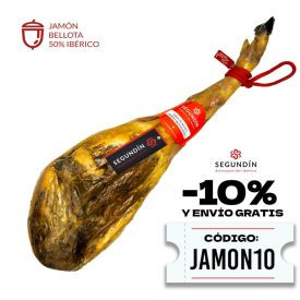 Jamón de Bellota Ibérico 50% raza Ibérica Segundín